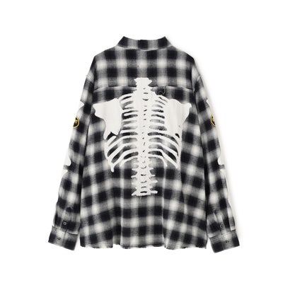 ロイヤルフラッシュ ROYAL FLASH FR／VANSON CHECK SHIRT （グレー）｜詳細画像
