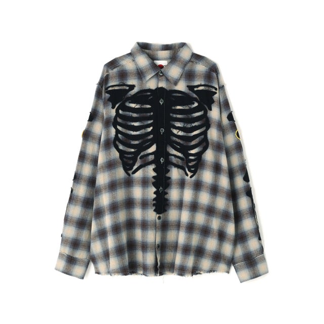FR／VANSON CHECK SHIRT （グレー）