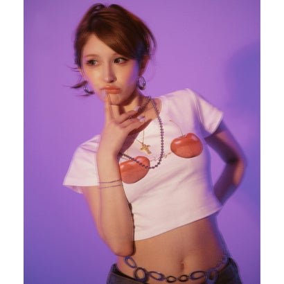 Cherry Bra T －Shirt （チャコール）｜詳細画像