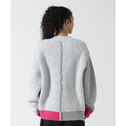 ロイヤルフラッシュ ROYAL FLASH AULA AILA/アウラアイラ/DENIM COMBINATION CARDIGAN （ライトグレー3）｜詳細画像