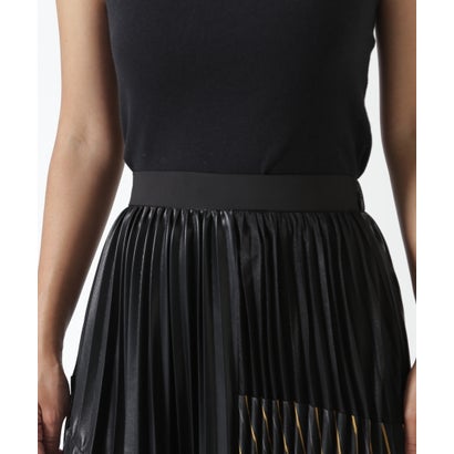 ロイヤルフラッシュ ROYAL FLASH UN3D./アンスリード/PATCHWORK PLEATS SKIRT （ブラック）｜詳細画像