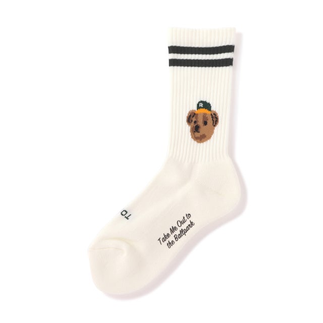 ROSTER SOX/ロスターソックス/TEAM BEAR SOX （ホワイト）