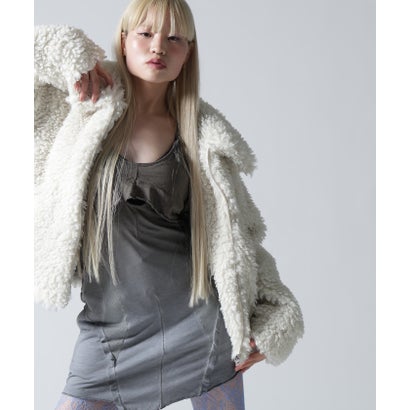 FR(13)NDS/フレンズ/WOMEN BOA COLLAR BLOUSON （ブラウン）｜詳細画像