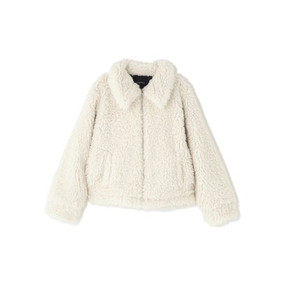 FR(13)NDS/フレンズ/WOMEN BOA COLLAR BLOUSON （ブラウン）｜詳細画像