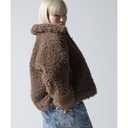 FR(13)NDS/フレンズ/WOMEN BOA COLLAR BLOUSON （ブラウン）｜詳細画像