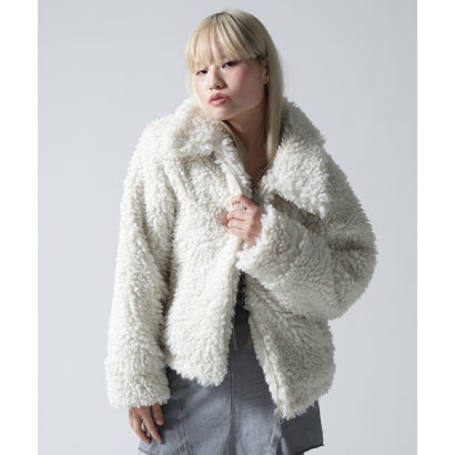 FR(13)NDS/フレンズ/WOMEN BOA COLLAR BLOUSON （ブラウン）｜詳細画像