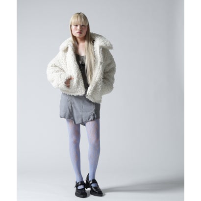 FR(13)NDS/フレンズ/WOMEN BOA COLLAR BLOUSON （ブラック）｜詳細画像