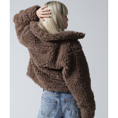 FR(13)NDS/フレンズ/WOMEN BOA COLLAR BLOUSON （ブラック）｜詳細画像