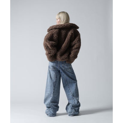 FR(13)NDS/フレンズ/WOMEN BOA COLLAR BLOUSON （ブラック）｜詳細画像