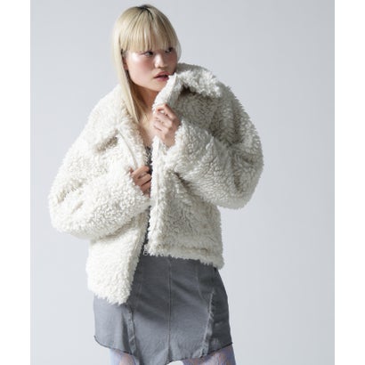 FR(13)NDS/フレンズ/WOMEN BOA COLLAR BLOUSON （ブラック）｜詳細画像