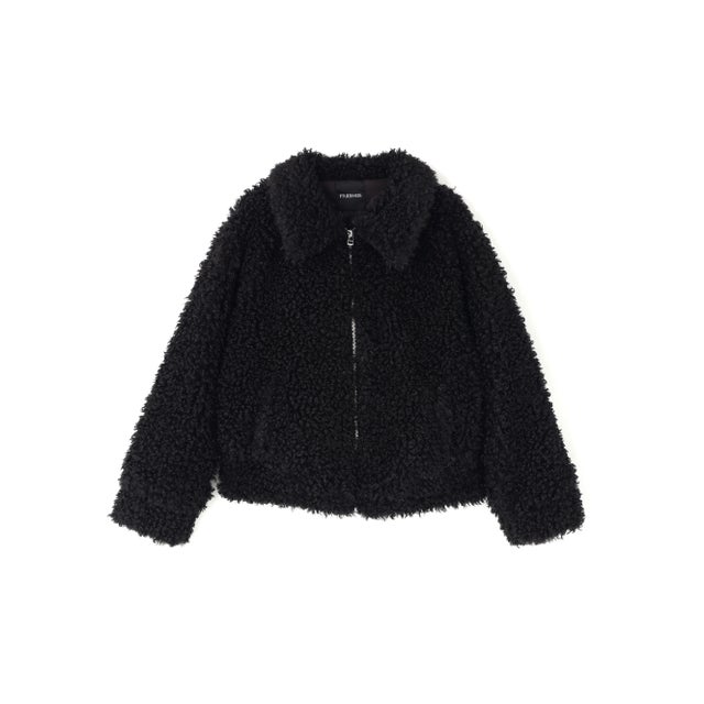 FR(13)NDS/フレンズ/WOMEN BOA COLLAR BLOUSON （ブラック）