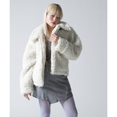 FR(13)NDS/フレンズ/WOMEN BOA COLLAR BLOUSON （オフホワイト3）｜詳細画像