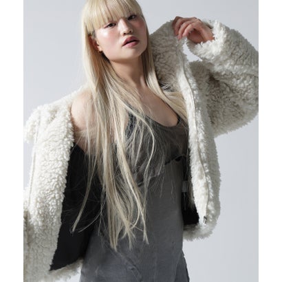 FR(13)NDS/フレンズ/WOMEN BOA COLLAR BLOUSON （オフホワイト3）｜詳細画像