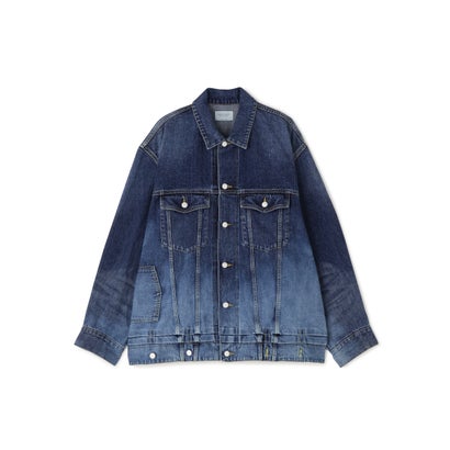 beautiful people/ビューティフルピープル/DOUBLE-SELVEDGE BLOUSON GRADATION （インディゴ7）｜詳細画像