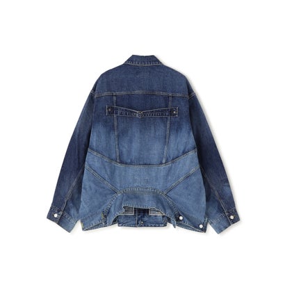 beautiful people/ビューティフルピープル/DOUBLE-SELVEDGE BLOUSON GRADATION （インディゴ7）｜詳細画像