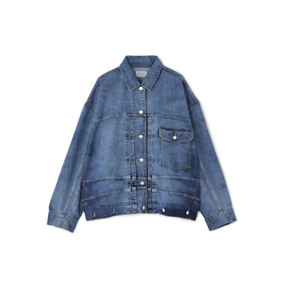 beautiful people/ビューティフルピープル/DOUBLE-SELVEDGE BLOUSON GRADATION （インディゴ7）｜詳細画像