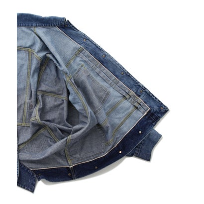 beautiful people/ビューティフルピープル/DOUBLE-SELVEDGE BLOUSON GRADATION （インディゴ7）｜詳細画像