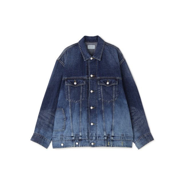 beautiful people/ビューティフルピープル/DOUBLE-SELVEDGE BLOUSON GRADATION （インディゴ7）