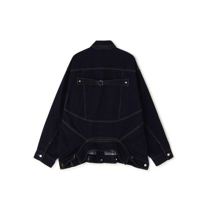 beautiful people/ビューティフルピープル/DOUBLE-END LEFT HAND TWILL DENIM BLOUSON （インディゴ7）｜詳細画像