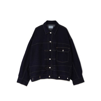 beautiful people/ビューティフルピープル/DOUBLE-END LEFT HAND TWILL DENIM BLOUSON （インディゴ7）｜詳細画像