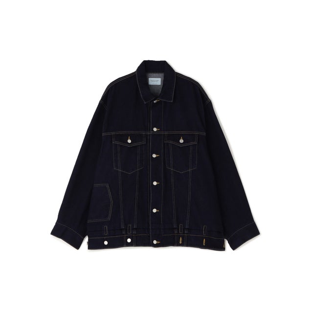 beautiful people/ビューティフルピープル/DOUBLE-END LEFT HAND TWILL DENIM BLOUSON （インディゴ7）