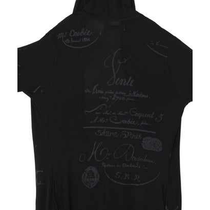 Print Long cardigan （ブラック）｜詳細画像