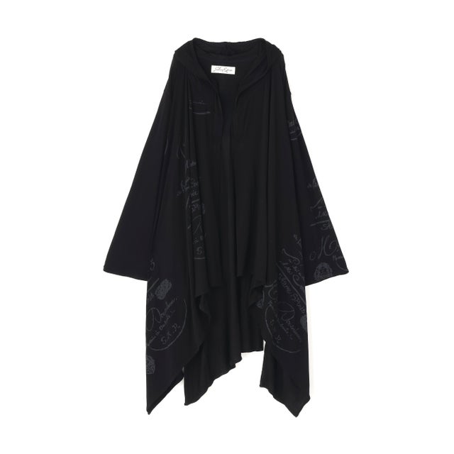 Print Long cardigan （ブラック）