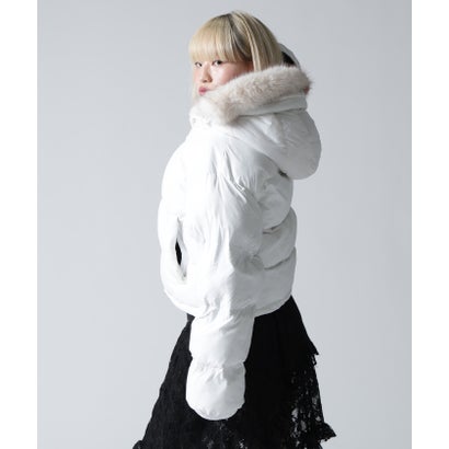 FR(13)NDS/フレンズ/WOMEN NYLON FUR HOOD BLOUSON （ブラック）｜詳細画像