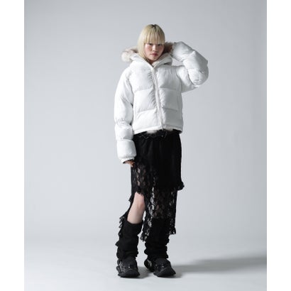 FR(13)NDS/フレンズ/WOMEN NYLON FUR HOOD BLOUSON （オフホワイト3）｜詳細画像
