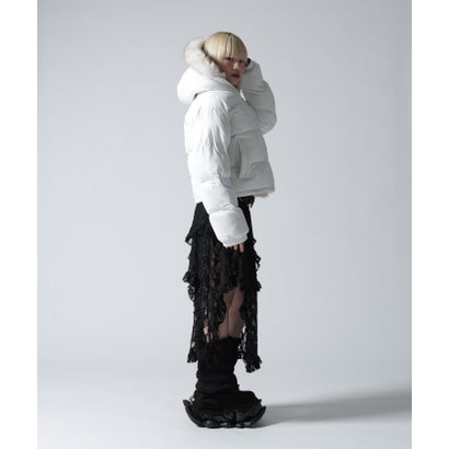 FR(13)NDS/フレンズ/WOMEN NYLON FUR HOOD BLOUSON （オフホワイト3）｜詳細画像