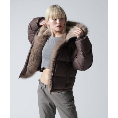 FR(13)NDS/フレンズ/WOMEN NYLON FUR HOOD BLOUSON （オフホワイト3）｜詳細画像