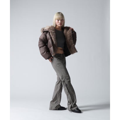 FR(13)NDS/フレンズ/WOMEN NYLON FUR HOOD BLOUSON （オフホワイト3）｜詳細画像