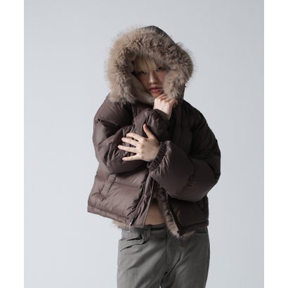 FR(13)NDS/フレンズ/WOMEN NYLON FUR HOOD BLOUSON （オフホワイト3）｜詳細画像