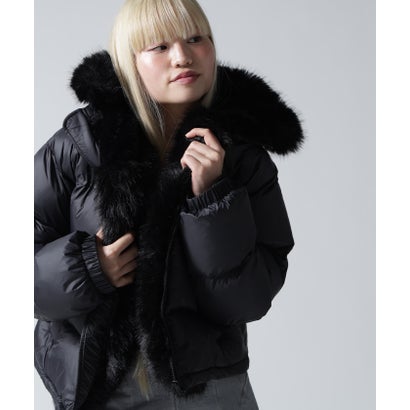 FR(13)NDS/フレンズ/WOMEN NYLON FUR HOOD BLOUSON （オフホワイト3）｜詳細画像