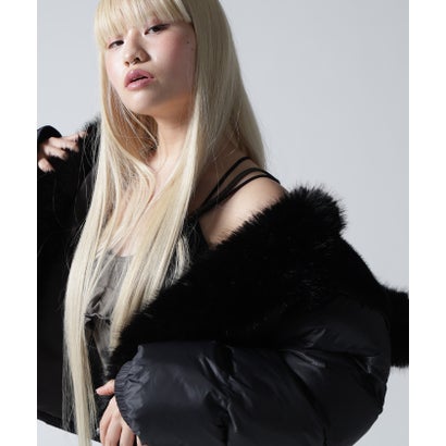 FR(13)NDS/フレンズ/WOMEN NYLON FUR HOOD BLOUSON （オフホワイト3）｜詳細画像