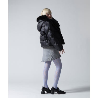 FR(13)NDS/フレンズ/WOMEN NYLON FUR HOOD BLOUSON （ブラウン）｜詳細画像