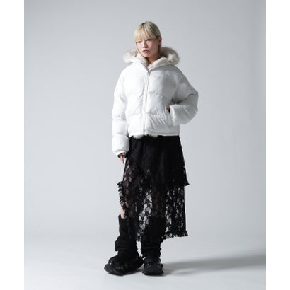 FR(13)NDS/フレンズ/WOMEN NYLON FUR HOOD BLOUSON （ブラウン）｜詳細画像