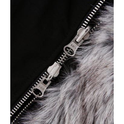 FR(13)NDS/フレンズ/WOMEN REVERSIBLE FUR NYLON BLOUSON （ブラック）｜詳細画像