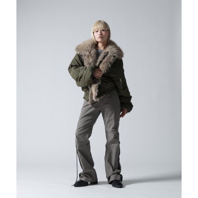 FR(13)NDS/フレンズ/WOMEN REVERSIBLE FUR NYLON BLOUSON （ブラック）｜詳細画像