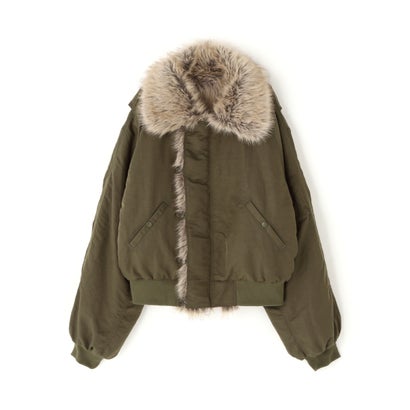FR(13)NDS/フレンズ/WOMEN REVERSIBLE FUR NYLON BLOUSON （ブラック）｜詳細画像