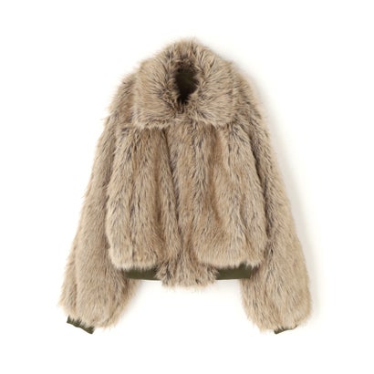 FR(13)NDS/フレンズ/WOMEN REVERSIBLE FUR NYLON BLOUSON （ブラック）｜詳細画像