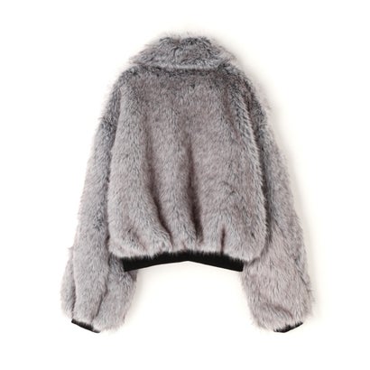 FR(13)NDS/フレンズ/WOMEN REVERSIBLE FUR NYLON BLOUSON （カーキ）｜詳細画像
