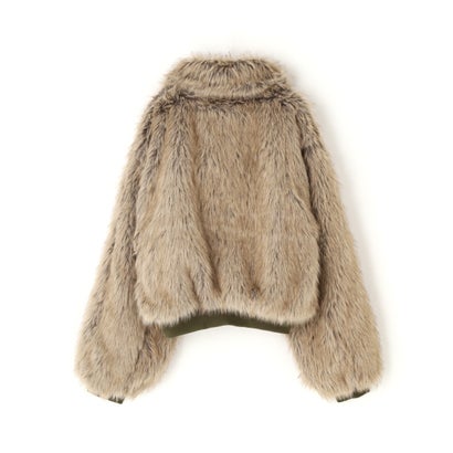 FR(13)NDS/フレンズ/WOMEN REVERSIBLE FUR NYLON BLOUSON （カーキ）｜詳細画像