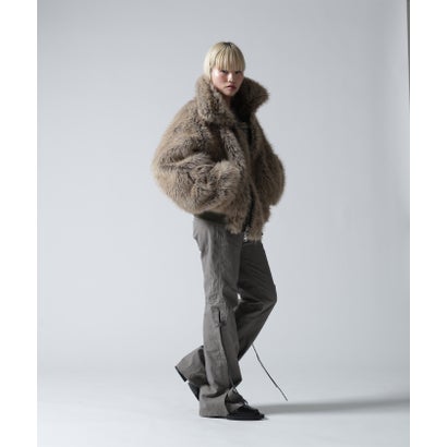 FR(13)NDS/フレンズ/WOMEN REVERSIBLE FUR NYLON BLOUSON （カーキ）｜詳細画像