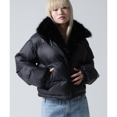 FR(13)NDS/フレンズ/WOMEN NYLON FUR STAND BLOUSON （オフホワイト3）｜詳細画像
