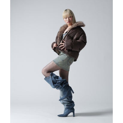 FR(13)NDS/フレンズ/WOMEN NYLON FUR STAND BLOUSON （オフホワイト3）｜詳細画像
