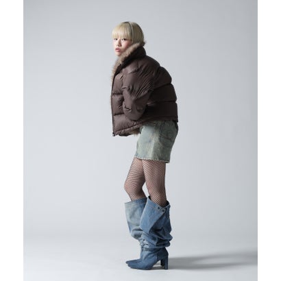 FR(13)NDS/フレンズ/WOMEN NYLON FUR STAND BLOUSON （オフホワイト3）｜詳細画像
