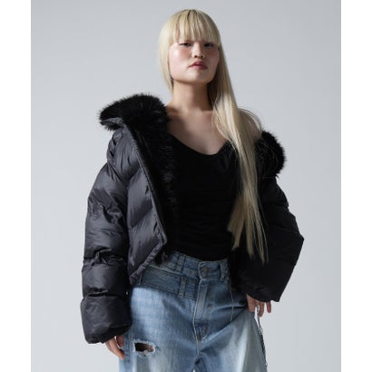 FR(13)NDS/フレンズ/WOMEN NYLON FUR STAND BLOUSON （オフホワイト3）｜詳細画像