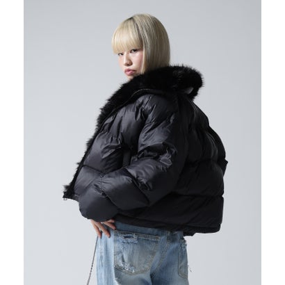 FR(13)NDS/フレンズ/WOMEN NYLON FUR STAND BLOUSON （ブラウン）｜詳細画像