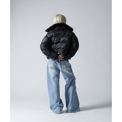 FR(13)NDS/フレンズ/WOMEN NYLON FUR STAND BLOUSON （ブラウン）｜詳細画像